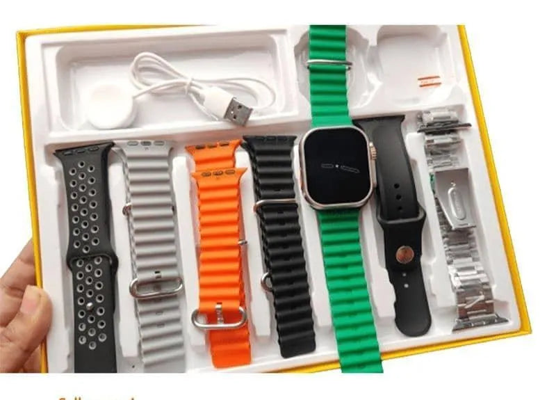 7-in-1 Premium Smart Watch Ultra with 7 Changeable Straps