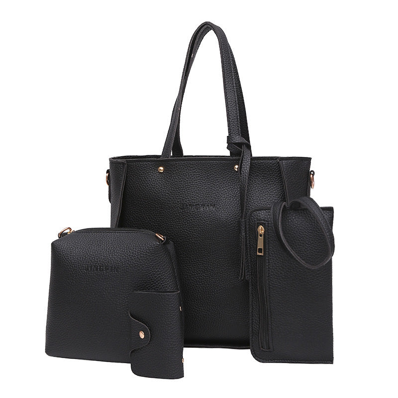 Premium 4-in-1 Leather Handbag Combo Set for Women